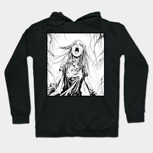 Manga Anime Demon Girl Beauty Horror Hoodie